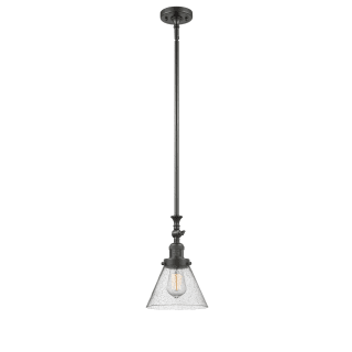 A thumbnail of the Innovations Lighting 206 Large Cone Oiled Rubbed Bronze / Seedy