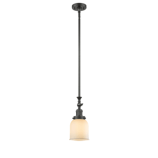 A thumbnail of the Innovations Lighting 206 Small Bell Oiled Rubbed Bronze / Matte White Cased