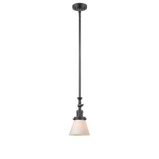 A thumbnail of the Innovations Lighting 206 Small Cone Oiled Rubbed Bronze / Matte White Cased