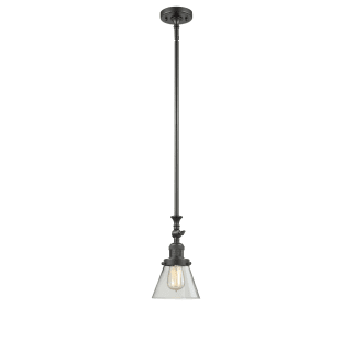 A thumbnail of the Innovations Lighting 206 Small Cone Oiled Rubbed Bronze / Clear