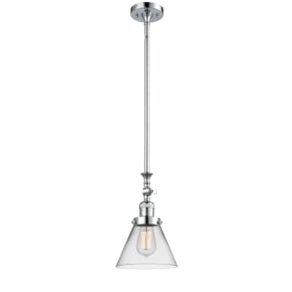 A thumbnail of the Innovations Lighting 206 Large Cone Polished Chrome / Clear