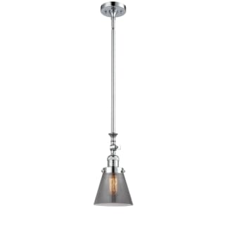 A thumbnail of the Innovations Lighting 206 Small Cone Polished Chrome / Plated Smoke