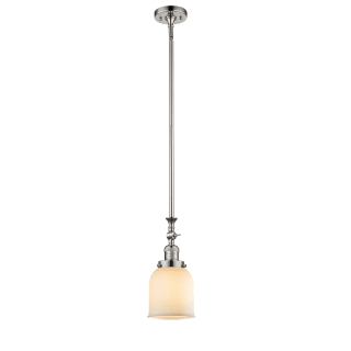 A thumbnail of the Innovations Lighting 206 Small Bell Polished Nickel / Matte White Cased