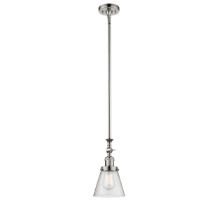 A thumbnail of the Innovations Lighting 206 Small Cone Polished Nickel / Seedy