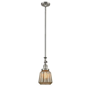 A thumbnail of the Innovations Lighting 206 Chatham Brushed Satin Nickel / Mercury Fluted