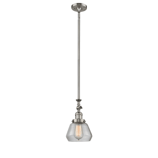 A thumbnail of the Innovations Lighting 206 Fulton Brushed Satin Nickel / Clear