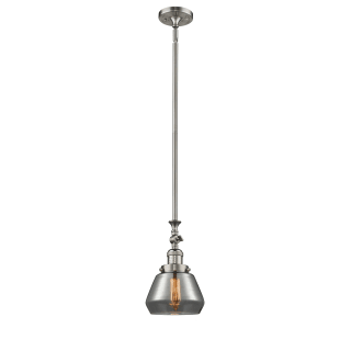 A thumbnail of the Innovations Lighting 206 Fulton Brushed Satin Nickel / Smoked