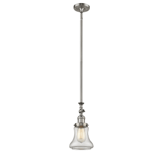 A thumbnail of the Innovations Lighting 206 Bellmont Brushed Satin Nickel / Clear