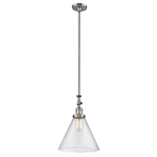 A thumbnail of the Innovations Lighting 206 Large Cone Brushed Satin Nickel / X-Large Seedy