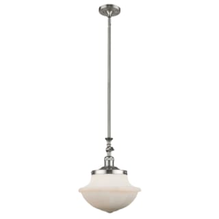 A thumbnail of the Innovations Lighting 206 Large Oxford Brushed Satin Nickel / Matte White