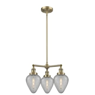 A thumbnail of the Innovations Lighting 207 Geneseo Antique Brass / Clear Crackle