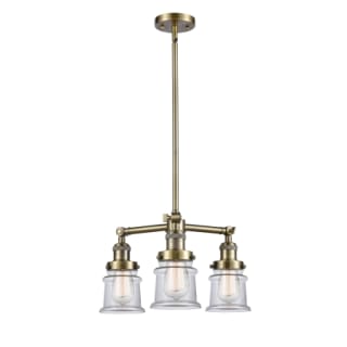 A thumbnail of the Innovations Lighting 207 Small Canton Antique Brass / Clear