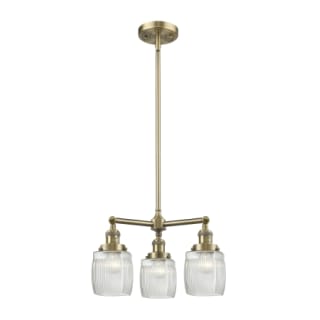 A thumbnail of the Innovations Lighting 207 Colton Antique Brass / Clear Halophane