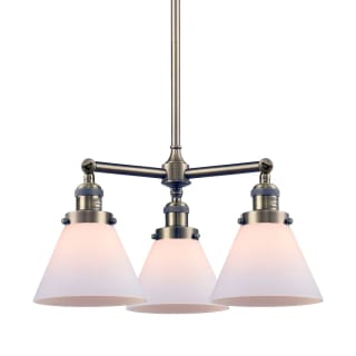 A thumbnail of the Innovations Lighting 207 Large Cone Antique Brass / Matte White Cased