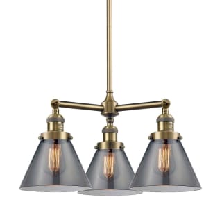 A thumbnail of the Innovations Lighting 207 Large Cone Antique Brass / Smoked