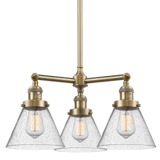 A thumbnail of the Innovations Lighting 207 Large Cone Antique Brass / Seedy