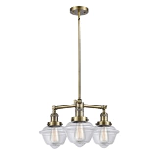 A thumbnail of the Innovations Lighting 207 Small Oxford Antique Brass / Clear