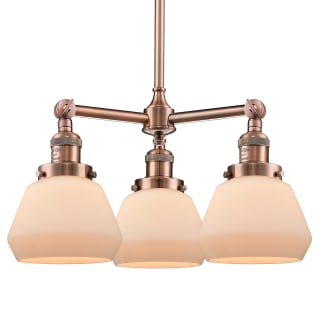 A thumbnail of the Innovations Lighting 207 Fulton Antique Copper / Matte White Cased