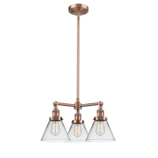 A thumbnail of the Innovations Lighting 207 Large Cone Antique Copper / Clear