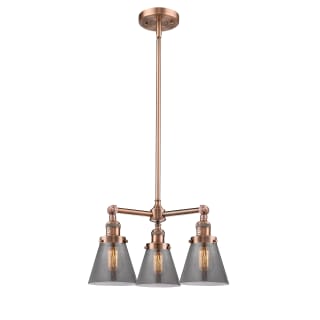 A thumbnail of the Innovations Lighting 207 Small Cone Antique Copper / Smoked