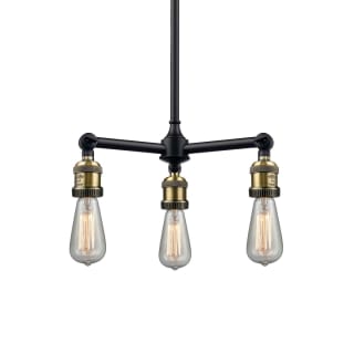 A thumbnail of the Innovations Lighting 207 Bare Bulb Black / Antique Brass