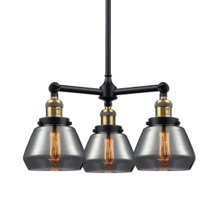 A thumbnail of the Innovations Lighting 207 Fulton Black / Antique Brass / Plated Smoked
