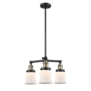A thumbnail of the Innovations Lighting 207 Small Canton Black Antique Brass / Matte White
