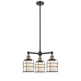 A thumbnail of the Innovations Lighting 207 Small Bell Cage Black Antique Brass / Matte White