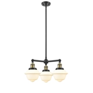 A thumbnail of the Innovations Lighting 207 Small Oxford Black Antique Brass / Matte White