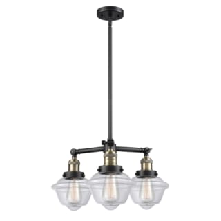 A thumbnail of the Innovations Lighting 207 Small Oxford Black Antique Brass / Clear