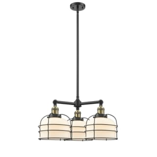 A thumbnail of the Innovations Lighting 207 Large Bell Cage Black Antique Brass / Matte White