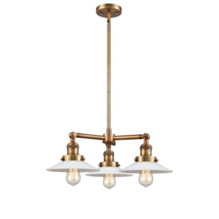 A thumbnail of the Innovations Lighting 207 Halophane Brushed Brass / Matte White Halophane
