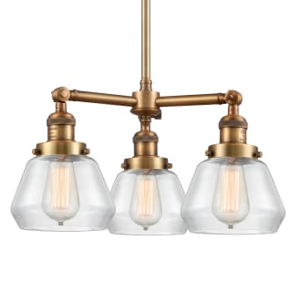 A thumbnail of the Innovations Lighting 207 Fulton Brushed Brass / Clear