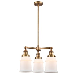A thumbnail of the Innovations Lighting 207 Canton Brushed Brass / Matte White