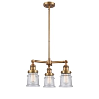 A thumbnail of the Innovations Lighting 207 Small Canton Brushed Brass / Seedy