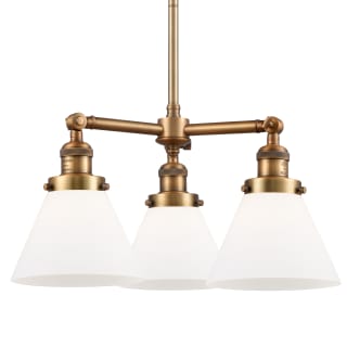 A thumbnail of the Innovations Lighting 207 Large Cone Brushed Brass / Matte White Cased