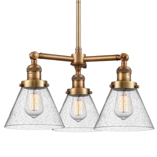 A thumbnail of the Innovations Lighting 207 Large Cone Brushed Brass / Seedy