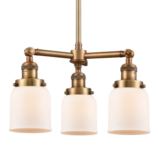 A thumbnail of the Innovations Lighting 207 Small Bell Brushed Brass / Matte White Cased