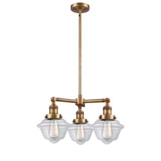 A thumbnail of the Innovations Lighting 207 Small Oxford Brushed Brass / Clear