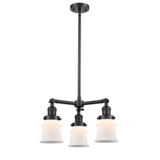 A thumbnail of the Innovations Lighting 207 Small Canton Matte Black / Matte White