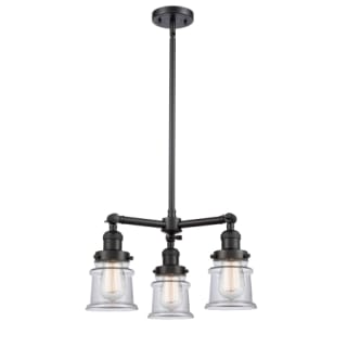 A thumbnail of the Innovations Lighting 207 Small Canton Matte Black / Clear