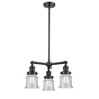 A thumbnail of the Innovations Lighting 207 Small Canton Matte Black / Seedy