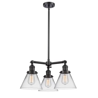 A thumbnail of the Innovations Lighting 207 Large Cone Matte Black / Clear
