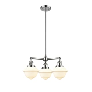 A thumbnail of the Innovations Lighting 207 Small Oxford Polished Chrome / Matte White