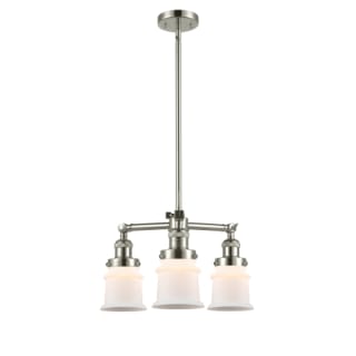A thumbnail of the Innovations Lighting 207 Small Canton Polished Nickel / Matte White