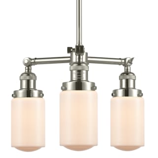 A thumbnail of the Innovations Lighting 207 Dover Polished Nickel / Matte White Cased