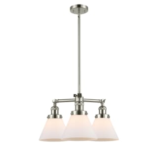 A thumbnail of the Innovations Lighting 207 Large Cone Polished Nickel / Matte White Cased