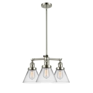 A thumbnail of the Innovations Lighting 207 Large Cone Polished Nickel / Clear