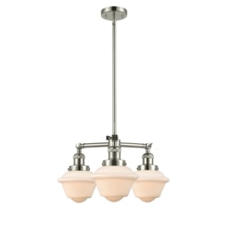 A thumbnail of the Innovations Lighting 207 Small Oxford Polished Nickel / Matte White