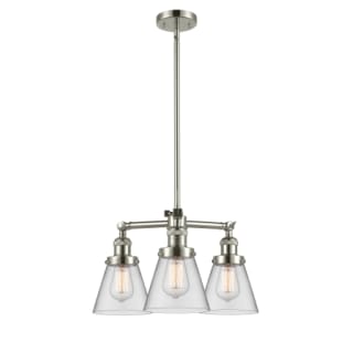 A thumbnail of the Innovations Lighting 207 Small Cone Polished Nickel / Clear